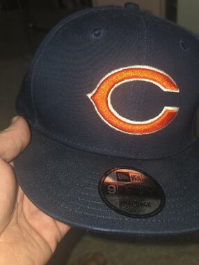 New Era Navy and Orange Chicago 'C' Snapback Hat